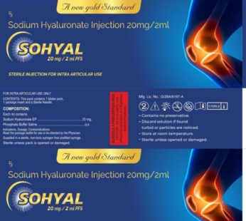 Sodium Hyaluronate Sterile Injection 20 MG