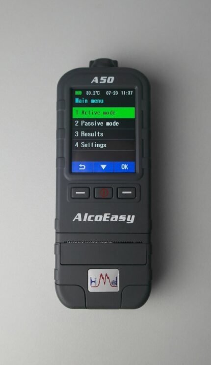 AlcoEasy A50 Alcohol Breath Analyzer with Inbuilt Printer